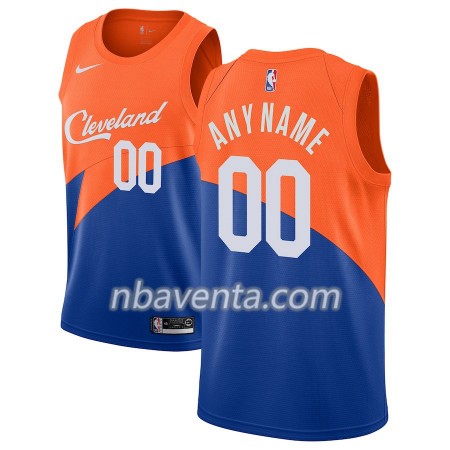 Camiseta Hombre Cleveland Cavaliers Personalizadas 2018-19 Nike City Edition Azul Swingman